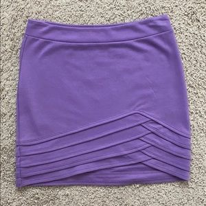 Silence + Noise Purple 80s Lilac Body-Con Mini Skirt